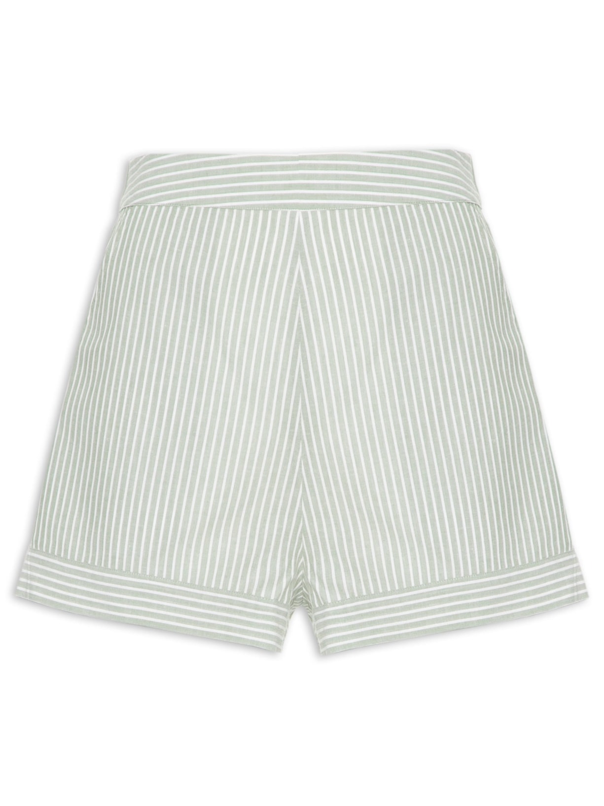 Short Feminino Cotton Listrado - Verde
