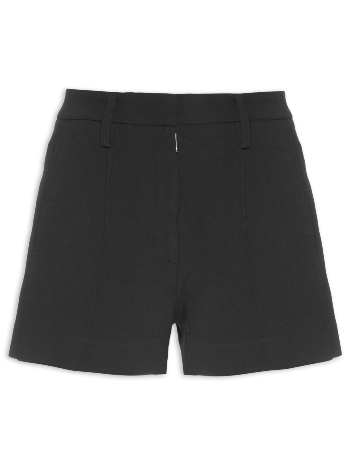 Short Feminino Crepe - Preto