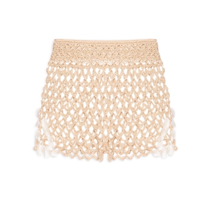 Short Feminino Crochê Iara - Bege