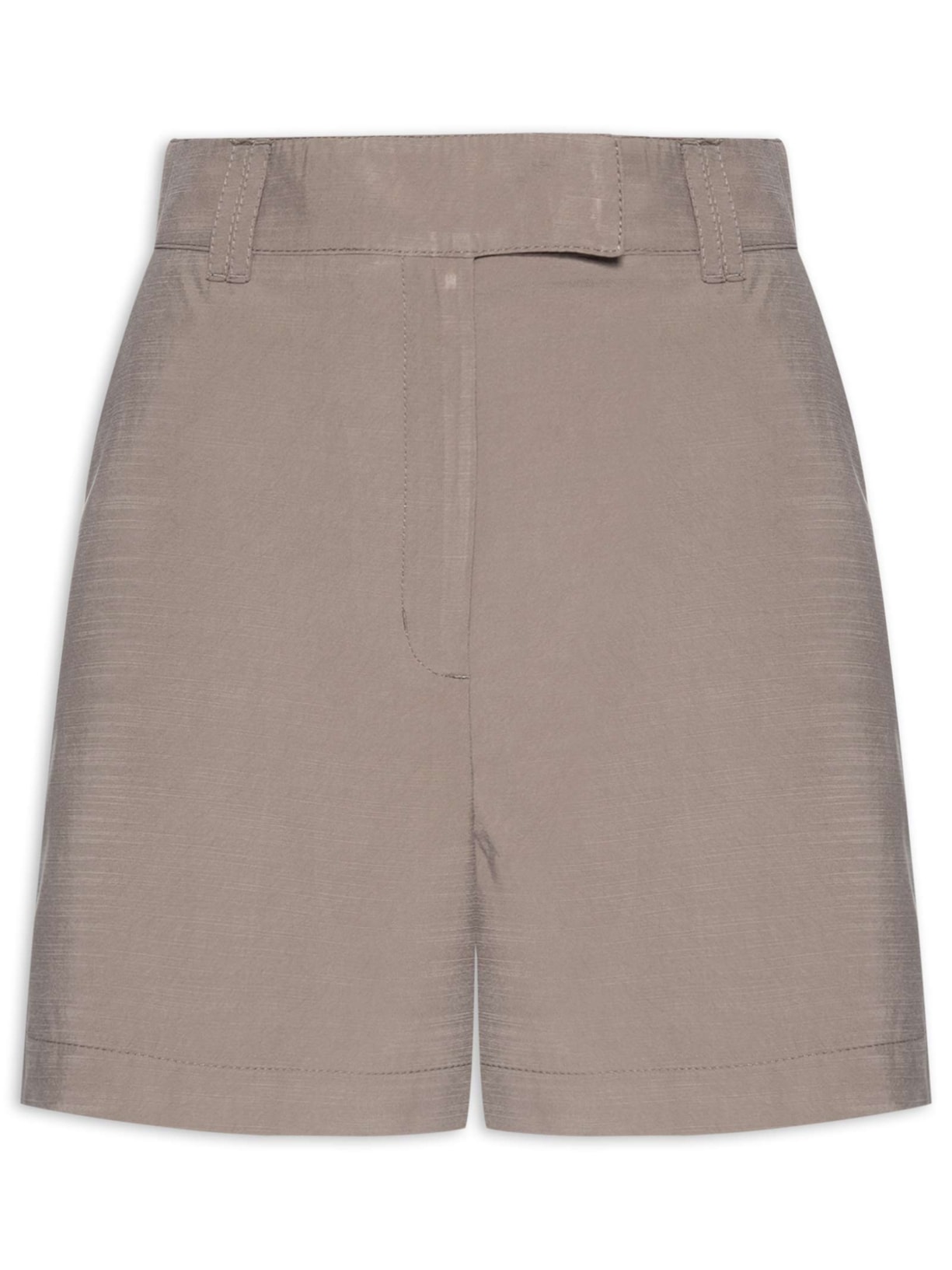 Short Feminino Curto Alfaiatado - Marrom