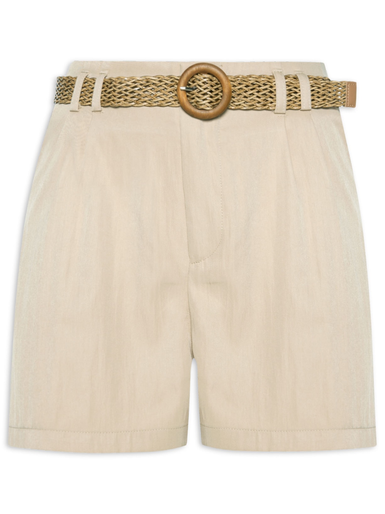 Short Feminino Curto - Bege