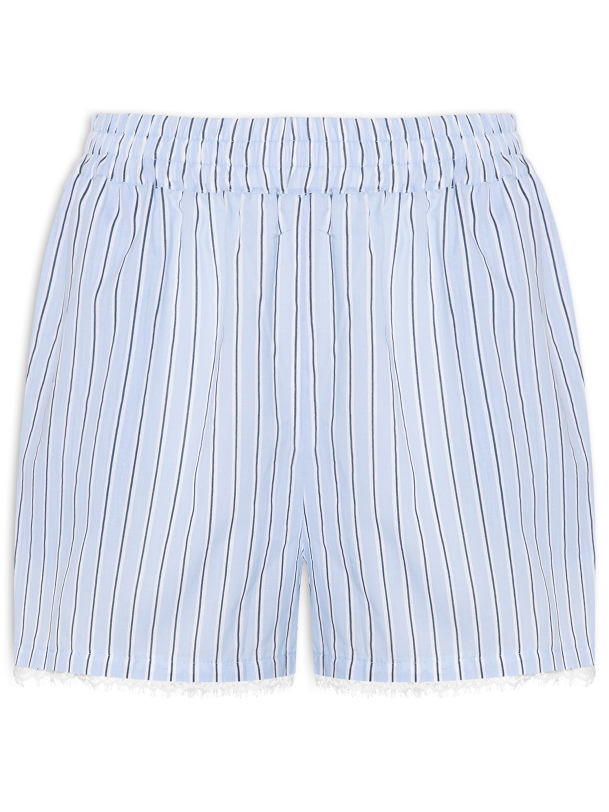 Short Feminino Curto Estampa Listra Litoral Azul Dress To