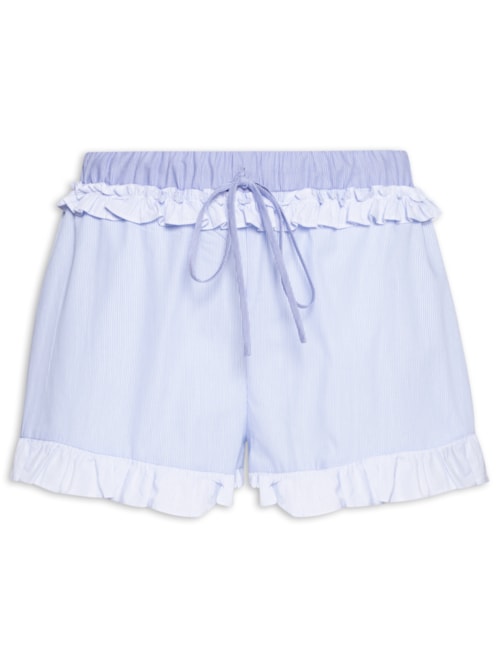 Short Feminino Curto Listra Julia - Azul
