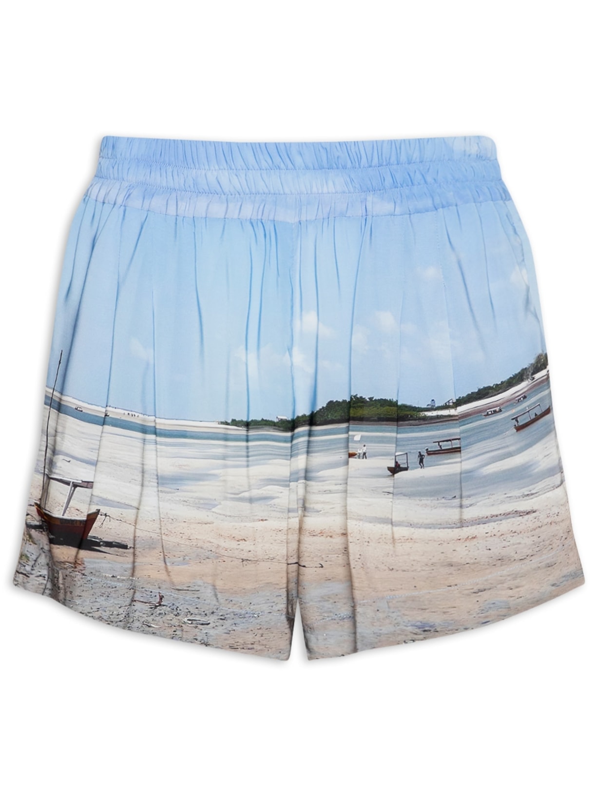 Short Feminino Curto Salinas Azul Animale