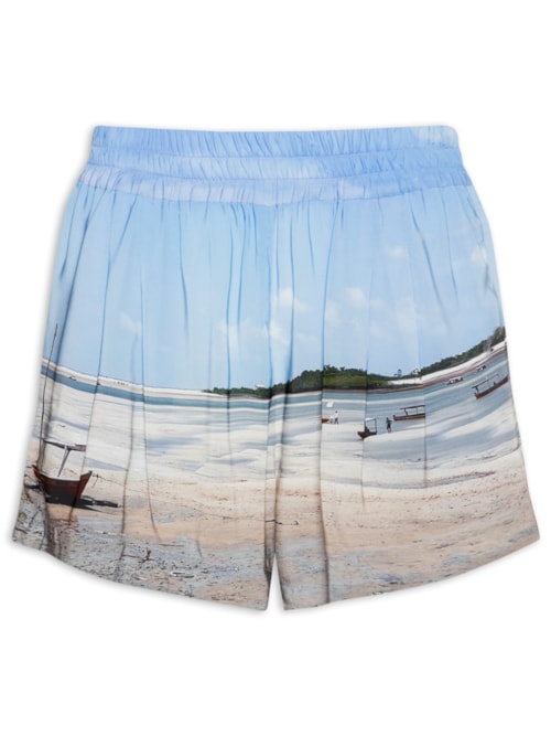 Short Feminino Curto Salinas - Azul