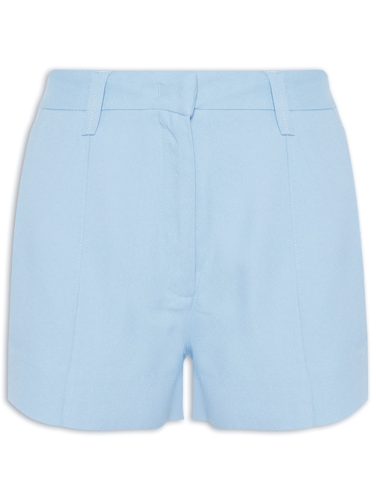 Short Feminino De Crepe Morgana Céu - Azul