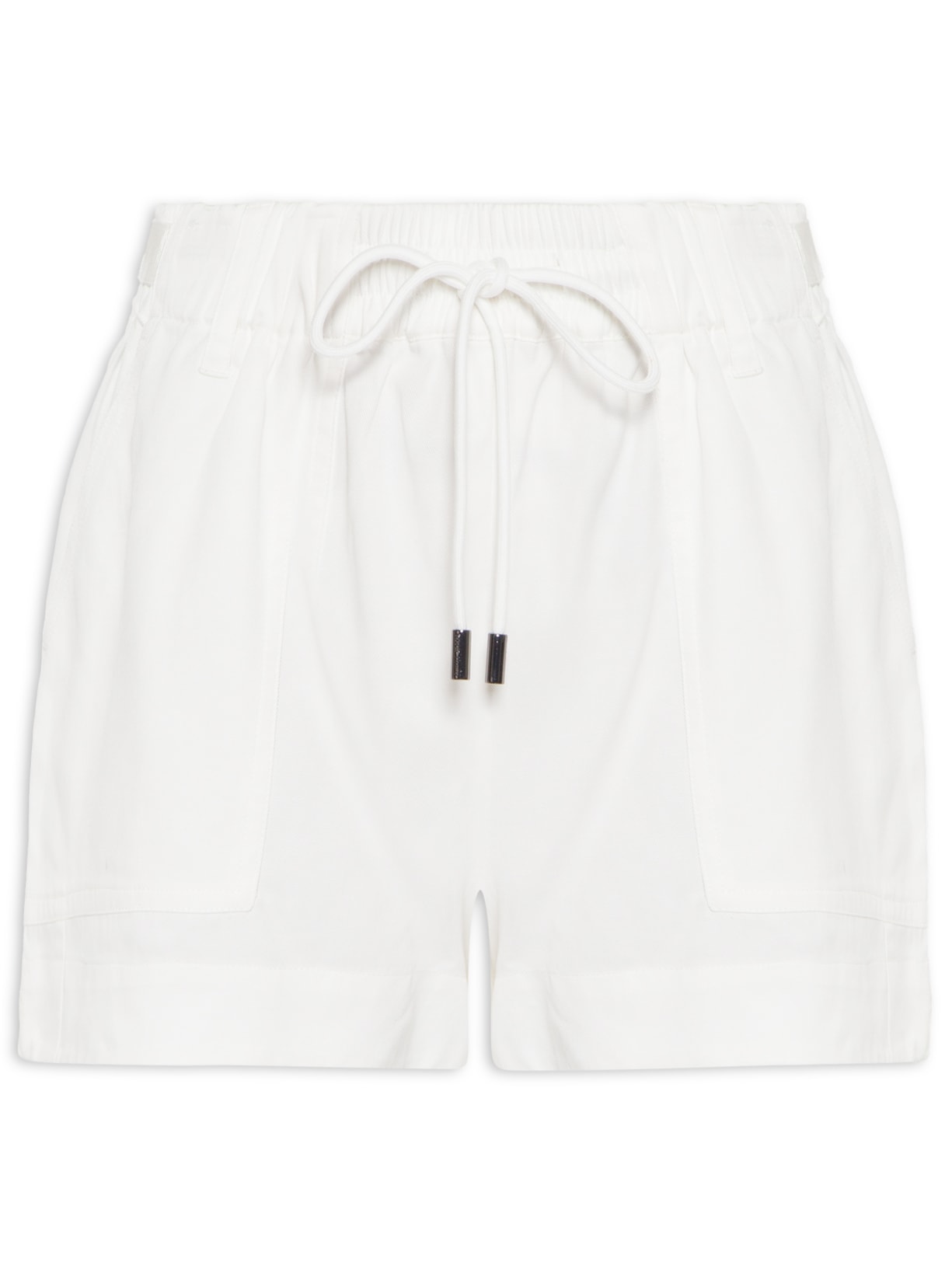 Short Feminino De Tencel Gorgorão - Branco