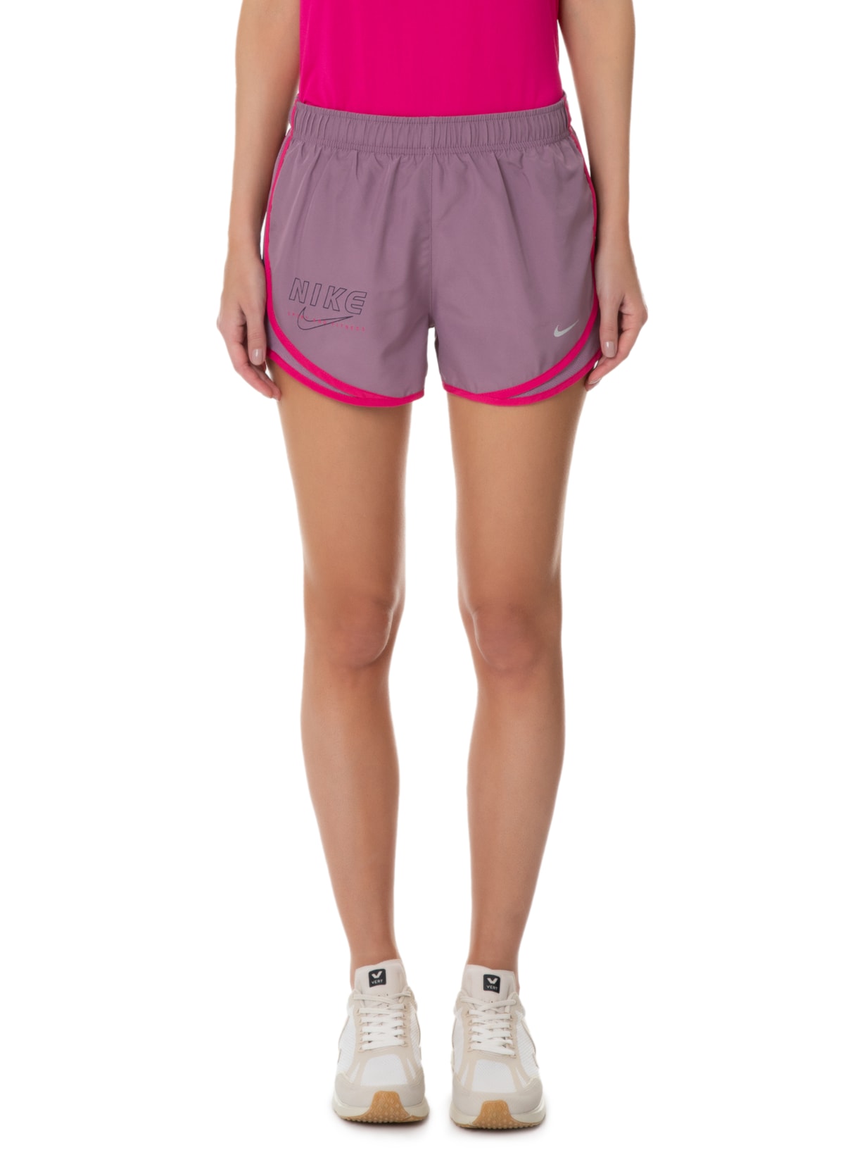 Short Feminino Df Tempo Grx Roxo Nike