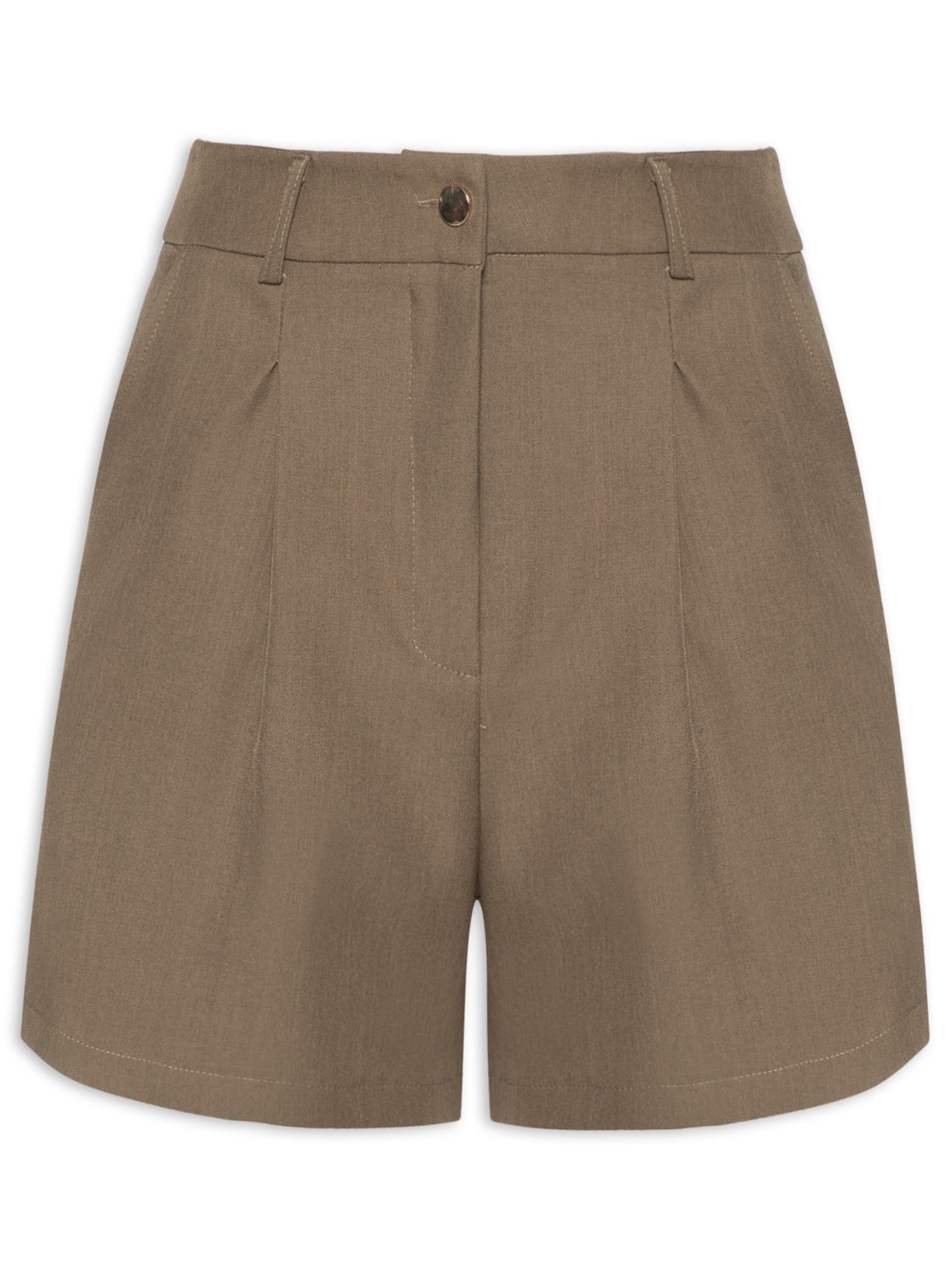 Short Feminino Em Alfaiataria - Verde