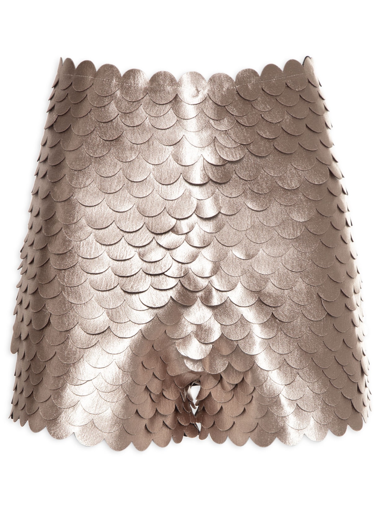 Short Feminino Escamas Dourado Sau