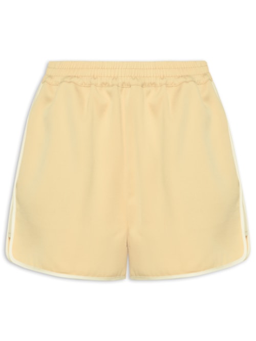 Short Feminino Esportivo Crepe – Amarelo