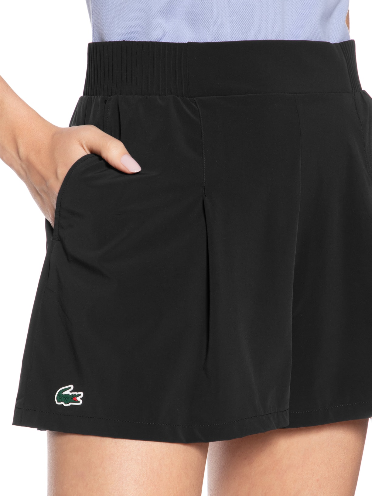 Short Feminino Esportivo Ultra Dry Preto Lacoste
