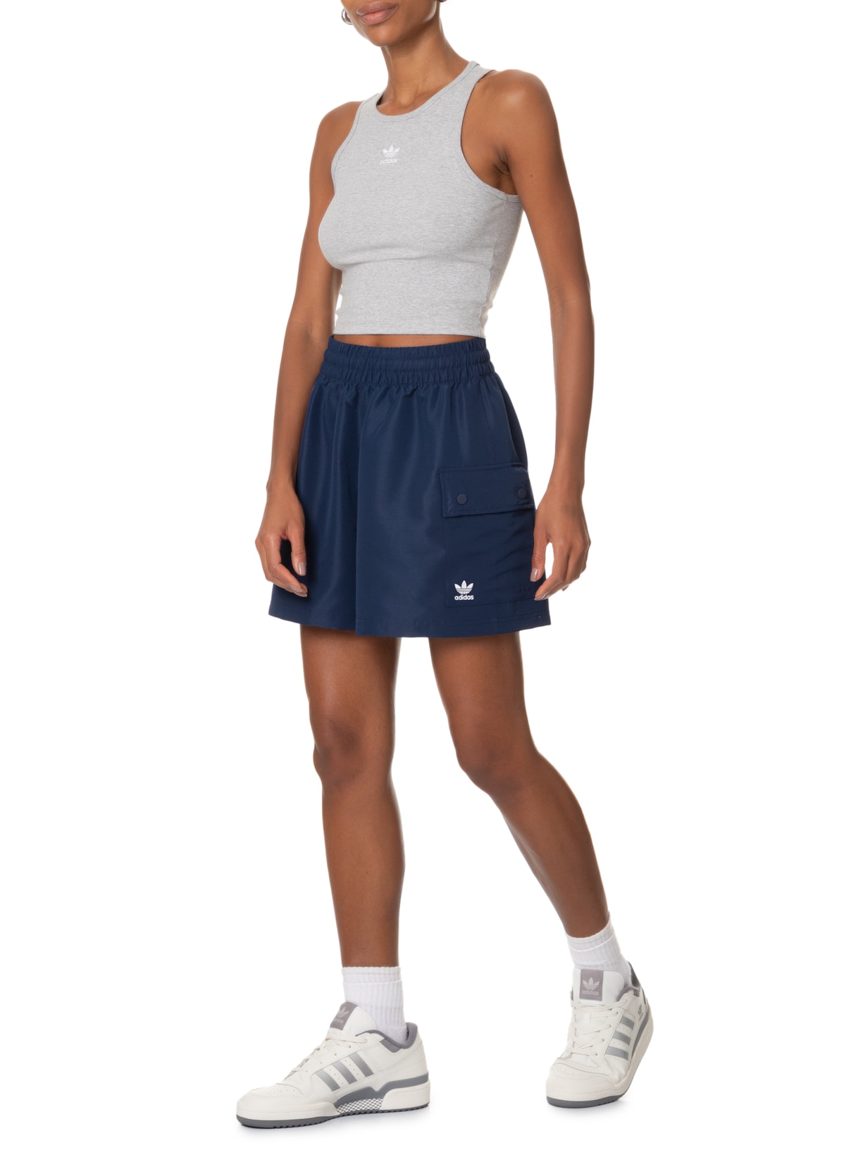 Short Feminino Ess C Azul Adidas Originals