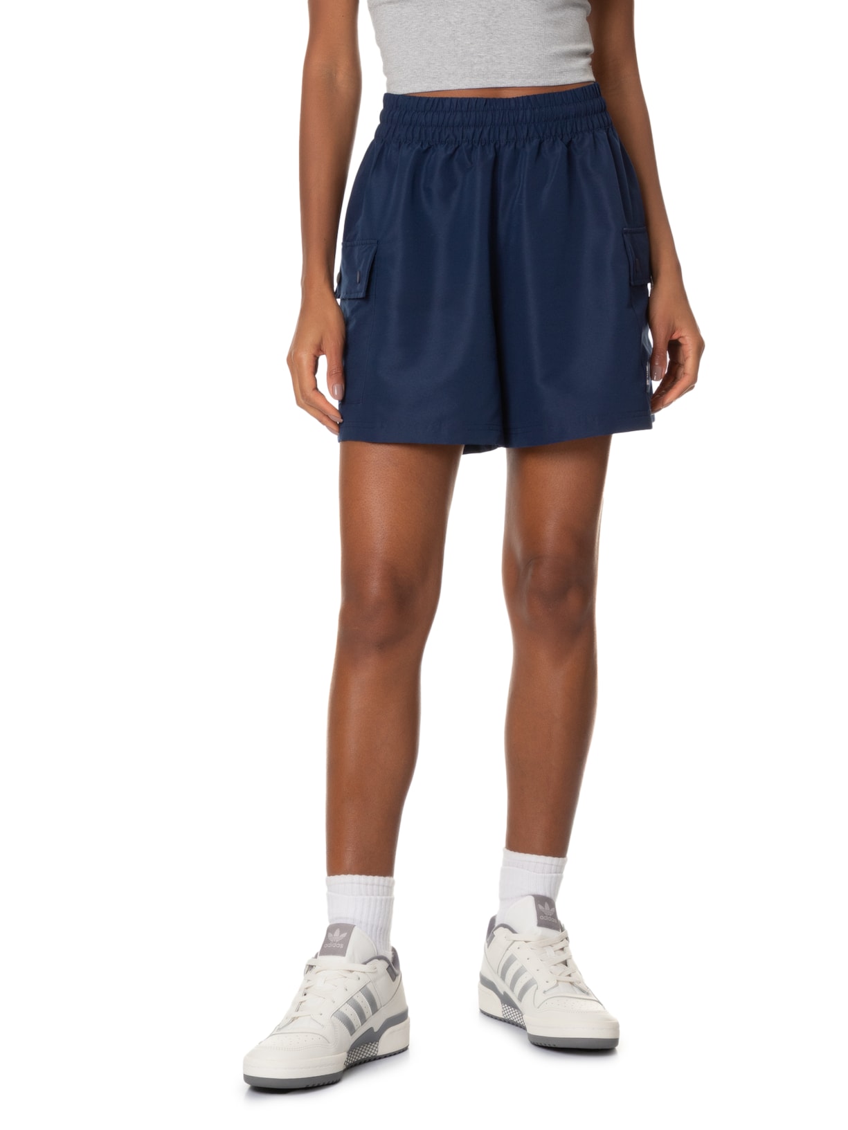 Short Feminino Ess C Azul Adidas Originals