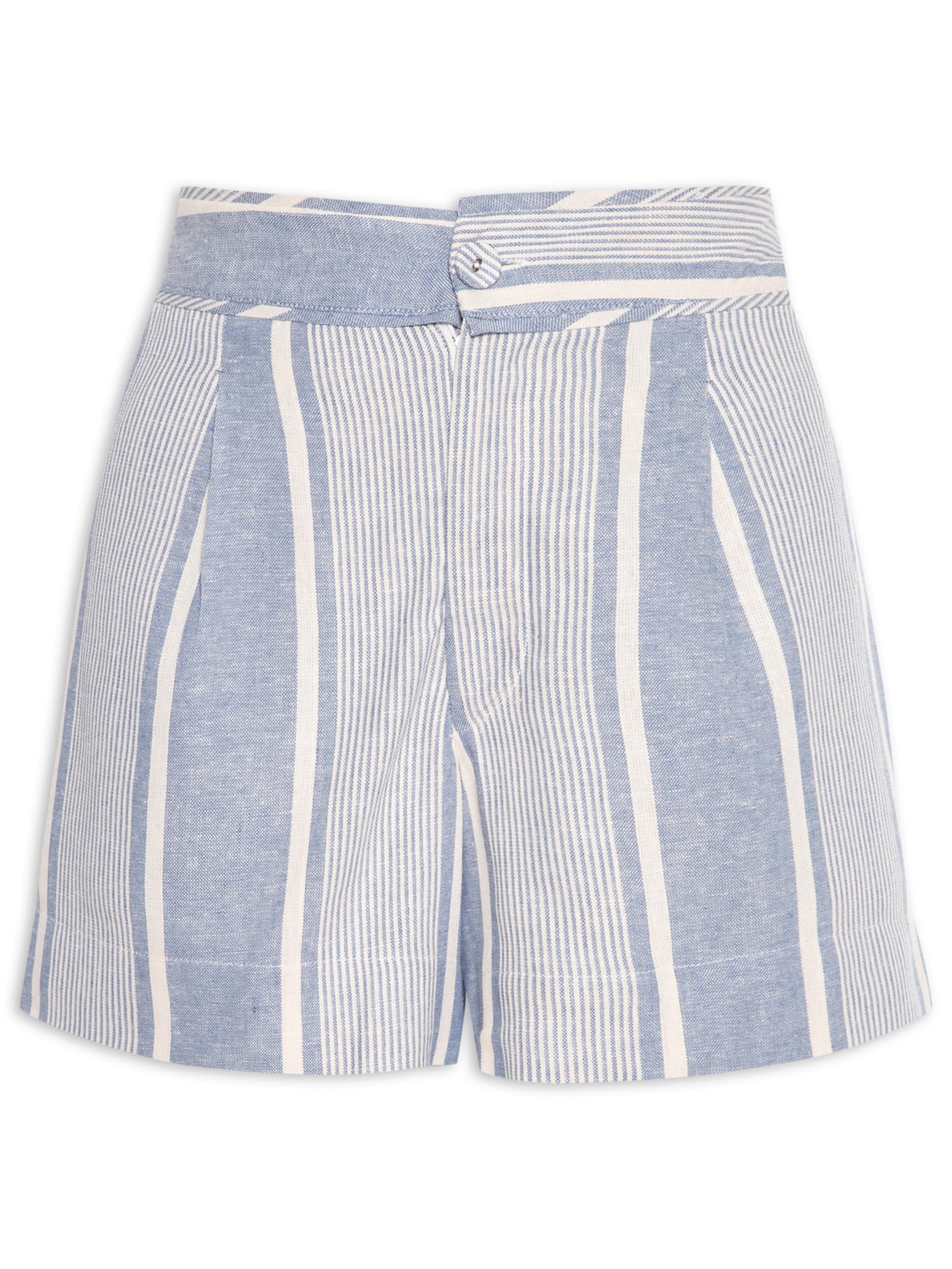 Short Feminino Estampa Listra Naval Azul Maria Filó