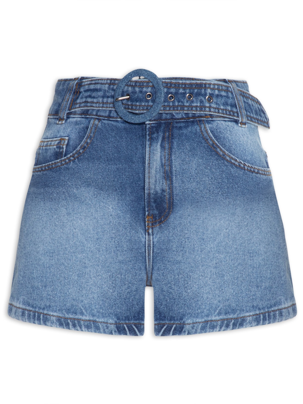Short Feminino Fabi Jeans - Azul