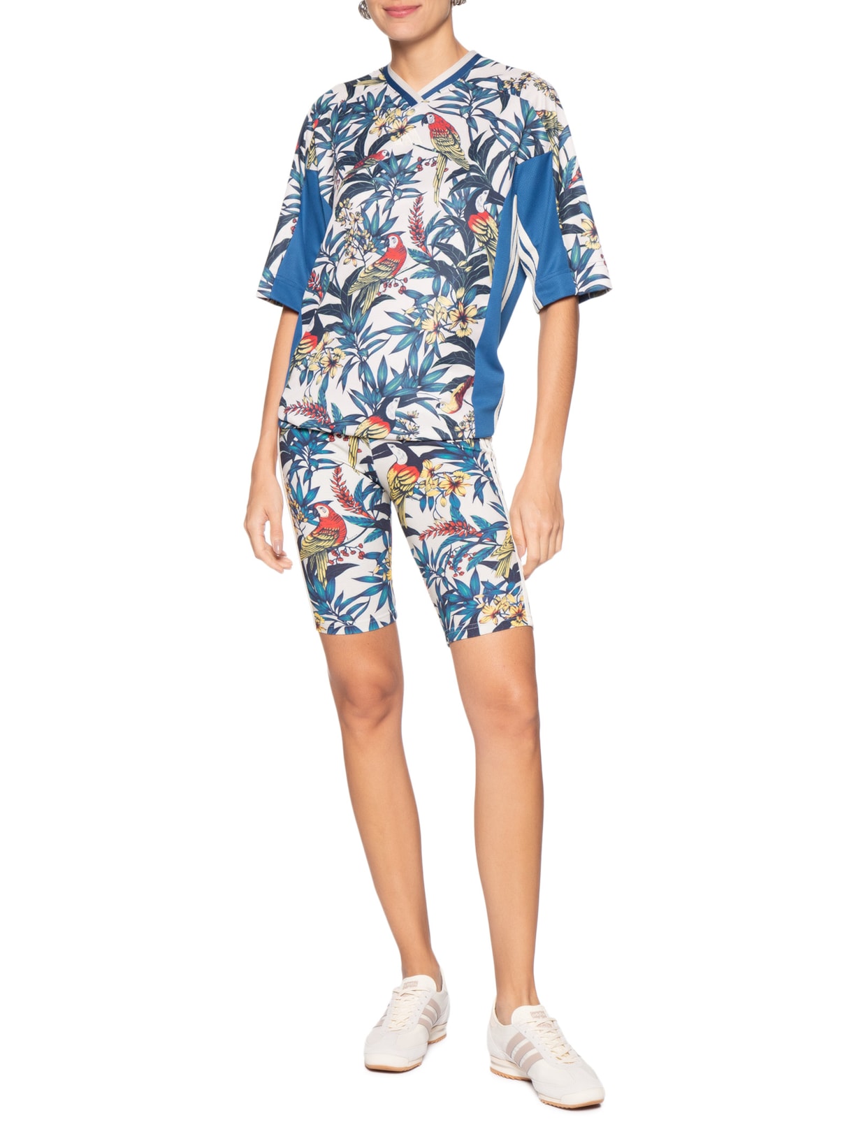 Short Feminino Farm Bike Azul Adidas + Farm