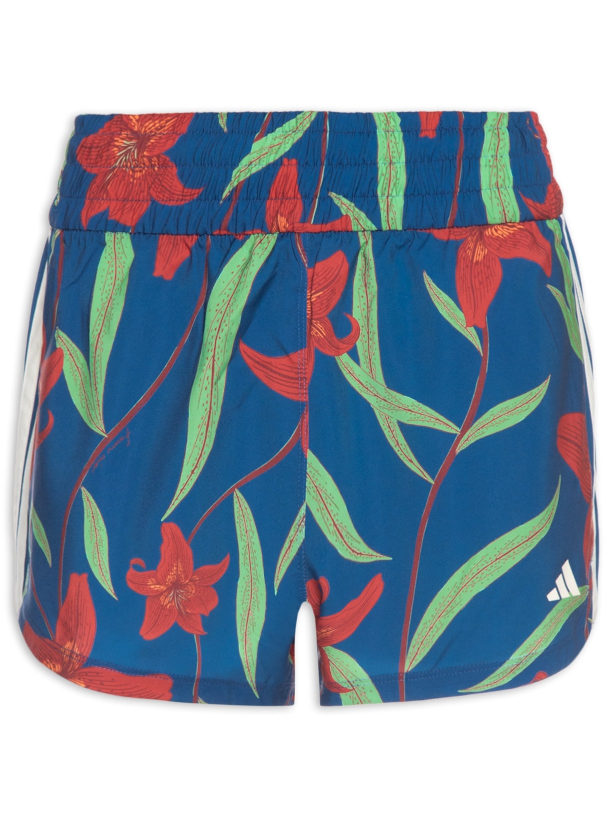 Short Feminino Farms Azul Adidas + Farm