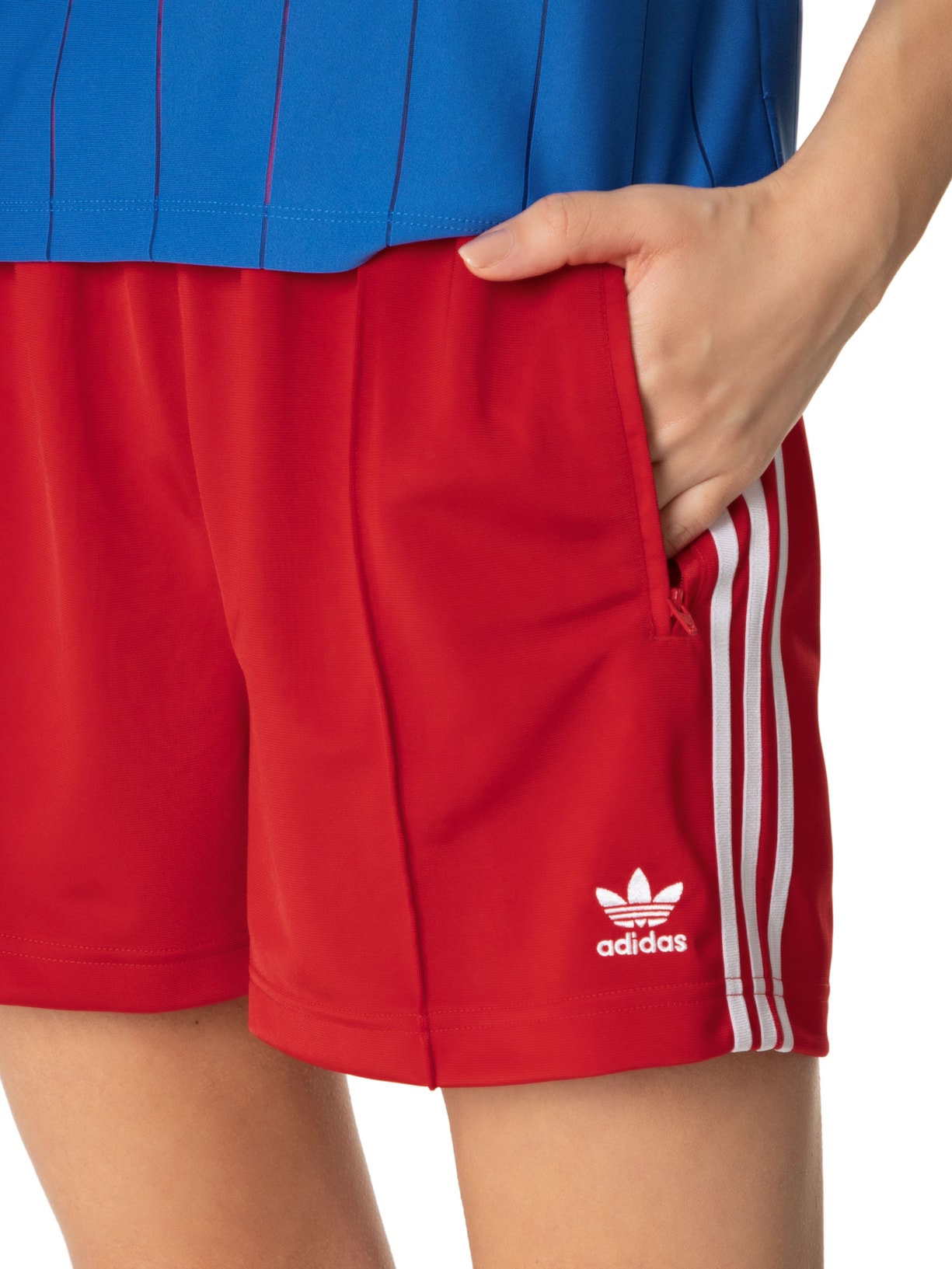 Short Feminino Firebird Adidas Originals Vermelho