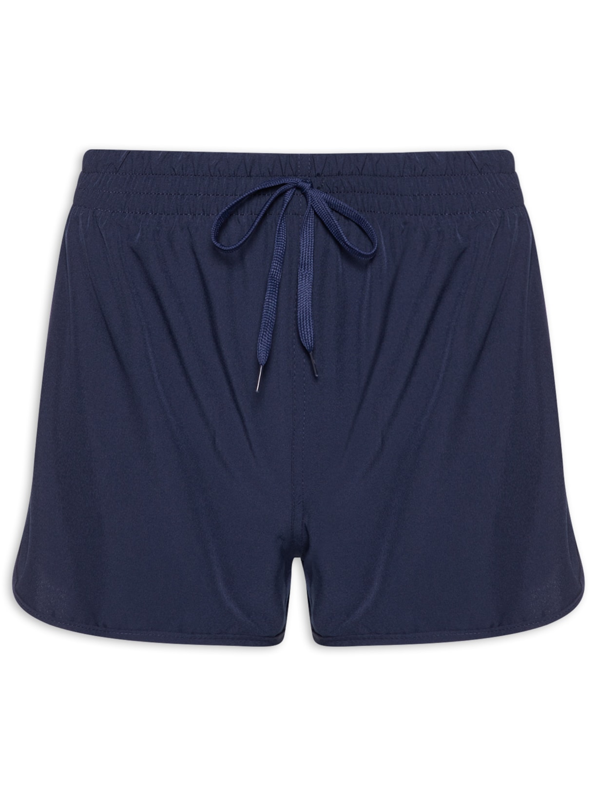 Short Feminino Fitness Corrida Azul Basiq