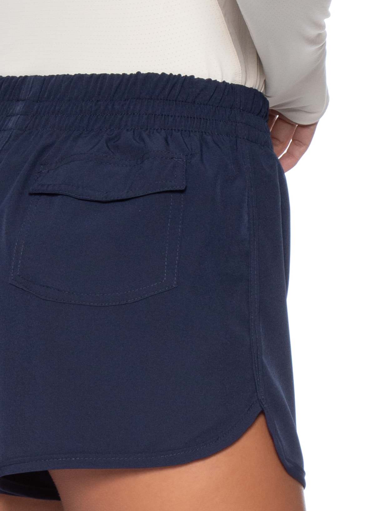 Short Feminino Fitness Corrida Azul Basiq