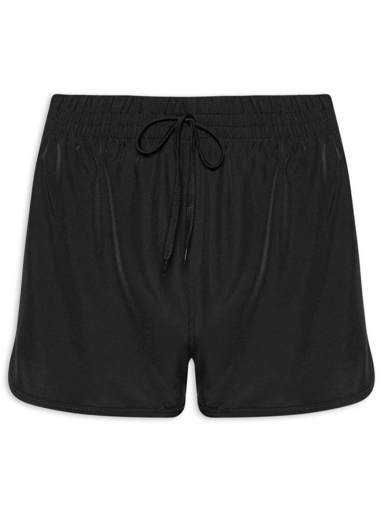 Short Feminino Fitness Corrida Preto Basiq