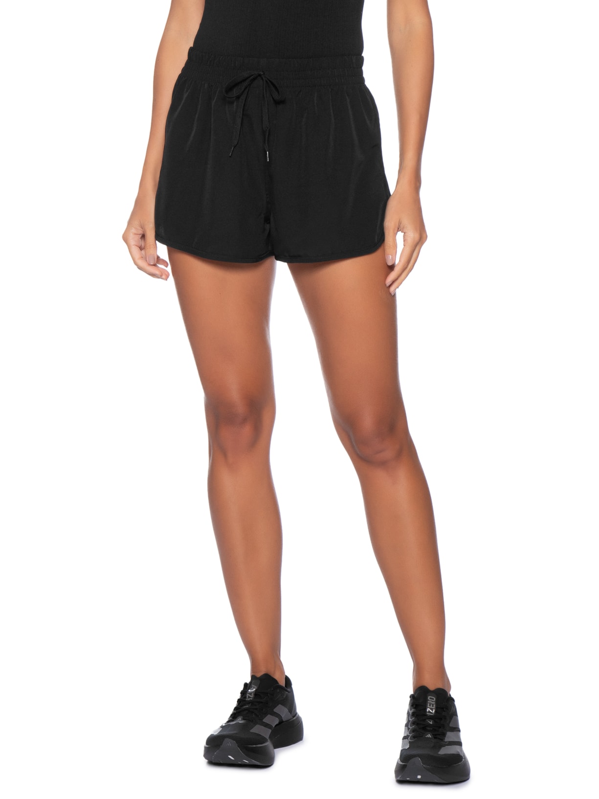 Short Feminino Fitness Corrida Preto Basiq