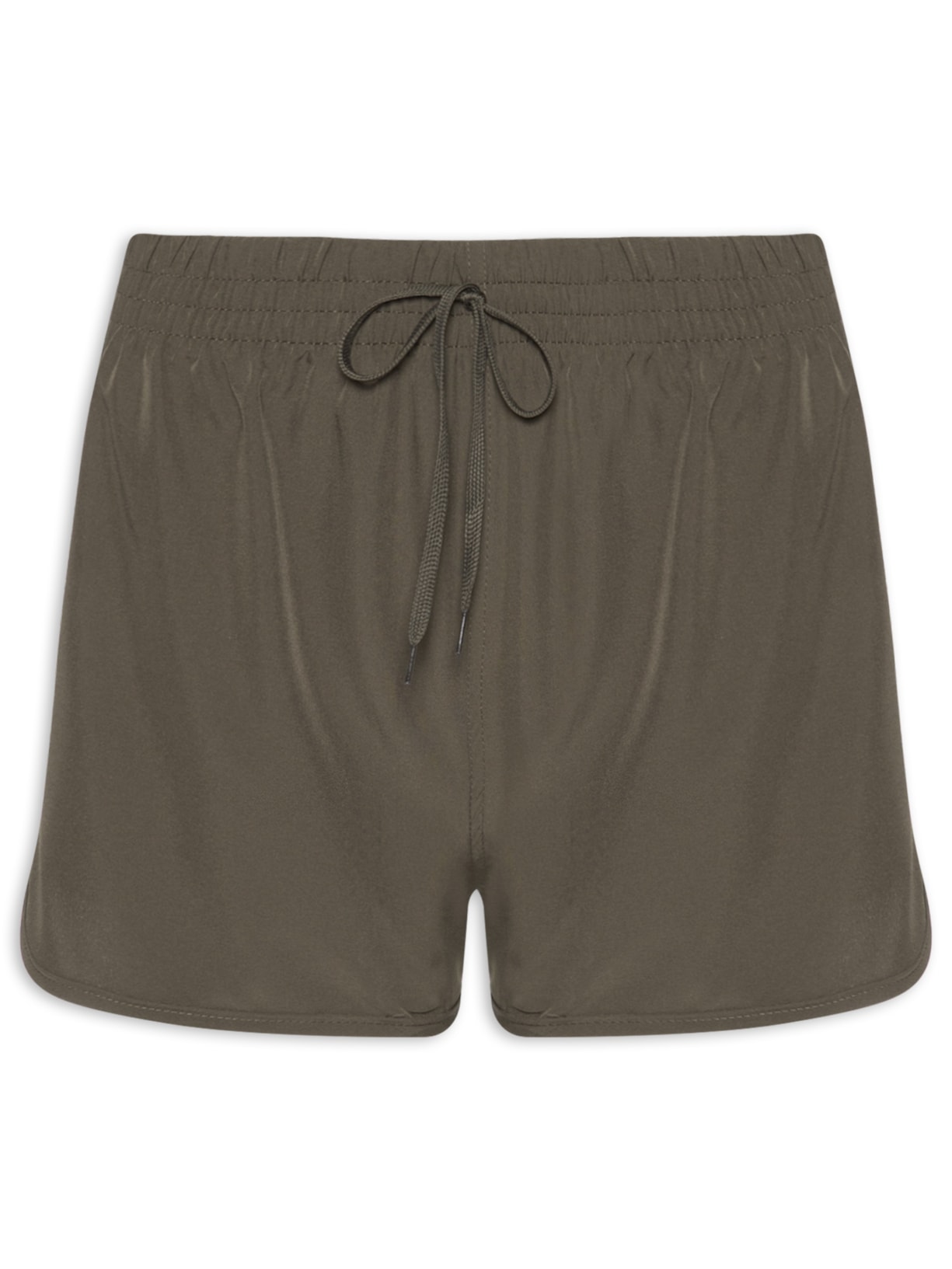 Short Feminino Fitness Corrida Verde Basiq