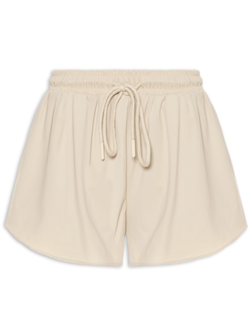 Short Feminino Fitness Solto - Bege
