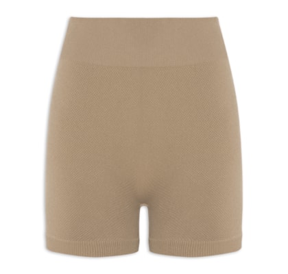 Short Feminino Fitness Texturizado - Bege