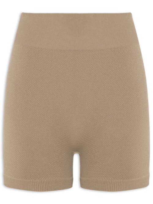 Short Feminino Fitness Texturizado - Bege