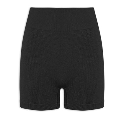 Short Feminino Fitness Texturizado - Preto