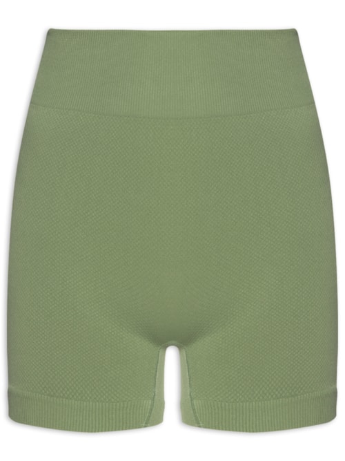 Short Feminino Fitness Texturizado - Verde