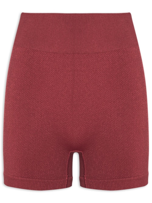 Short Feminino Fitness Texturizado - Vermelho