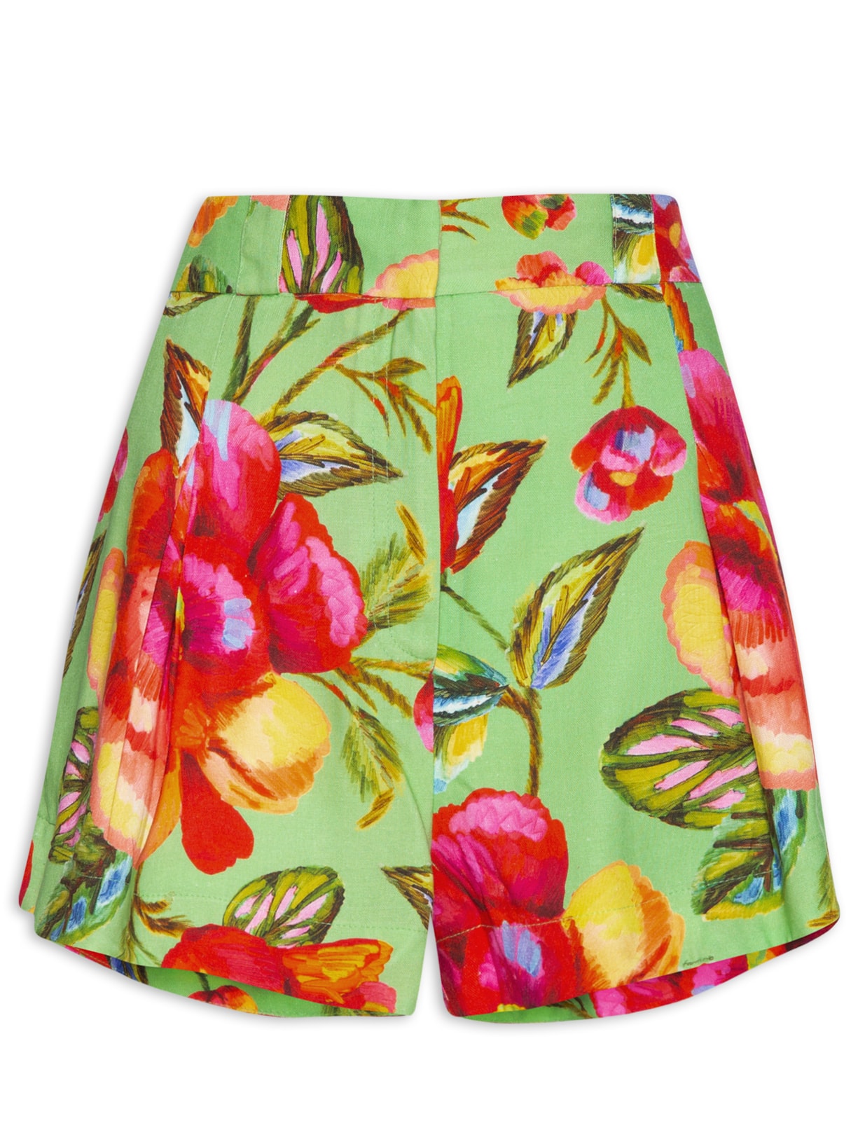 Short Feminino Flor Céu - Verde