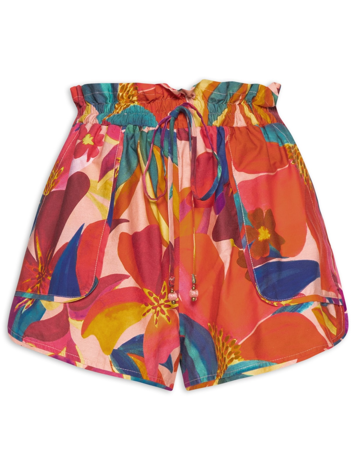 Short Feminino Floral Erika Rosa Farm