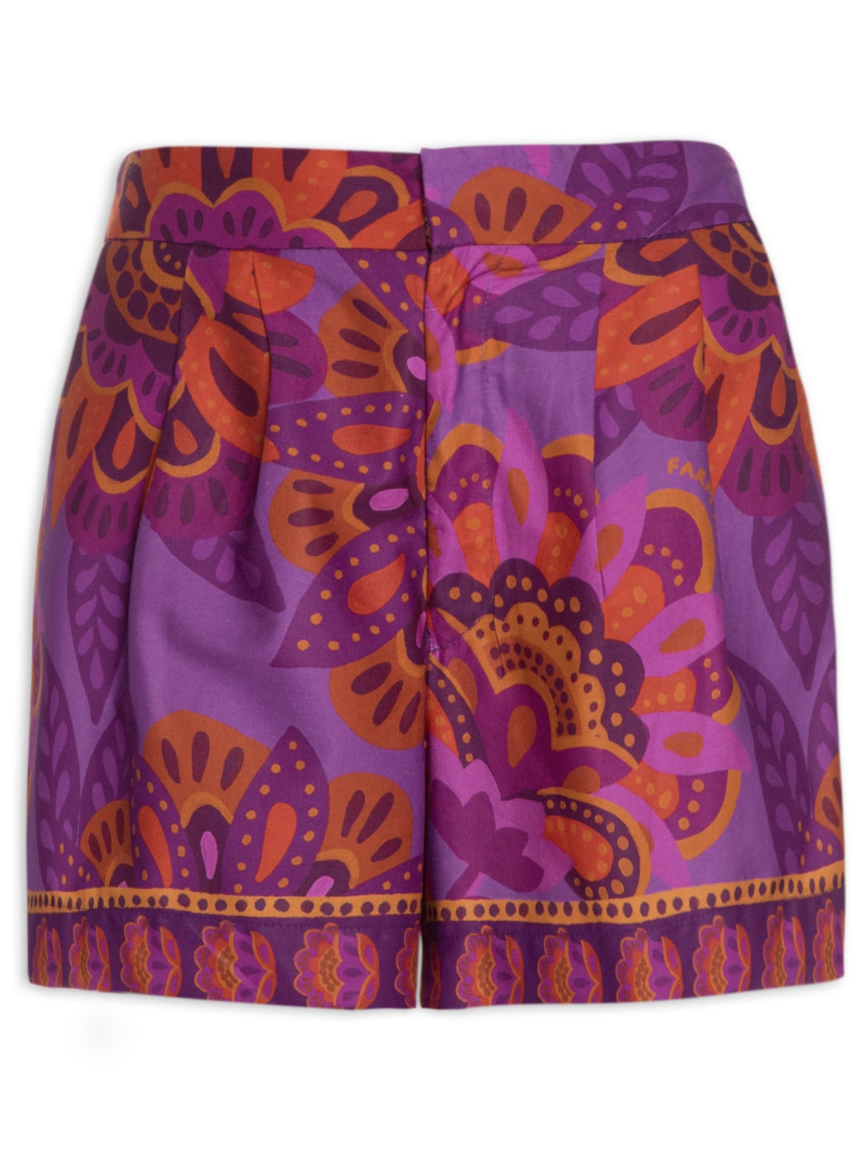 Short Feminino Floral Jakarta - Roxo