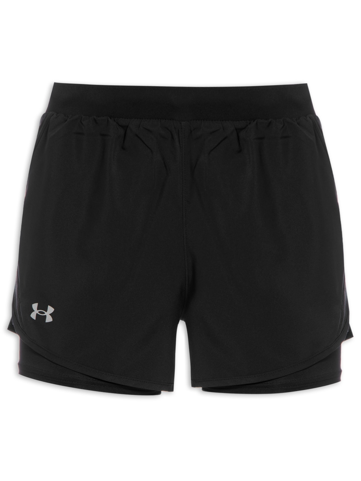 Short Feminino Fly By 2.0 2 Em 1 - Preto
