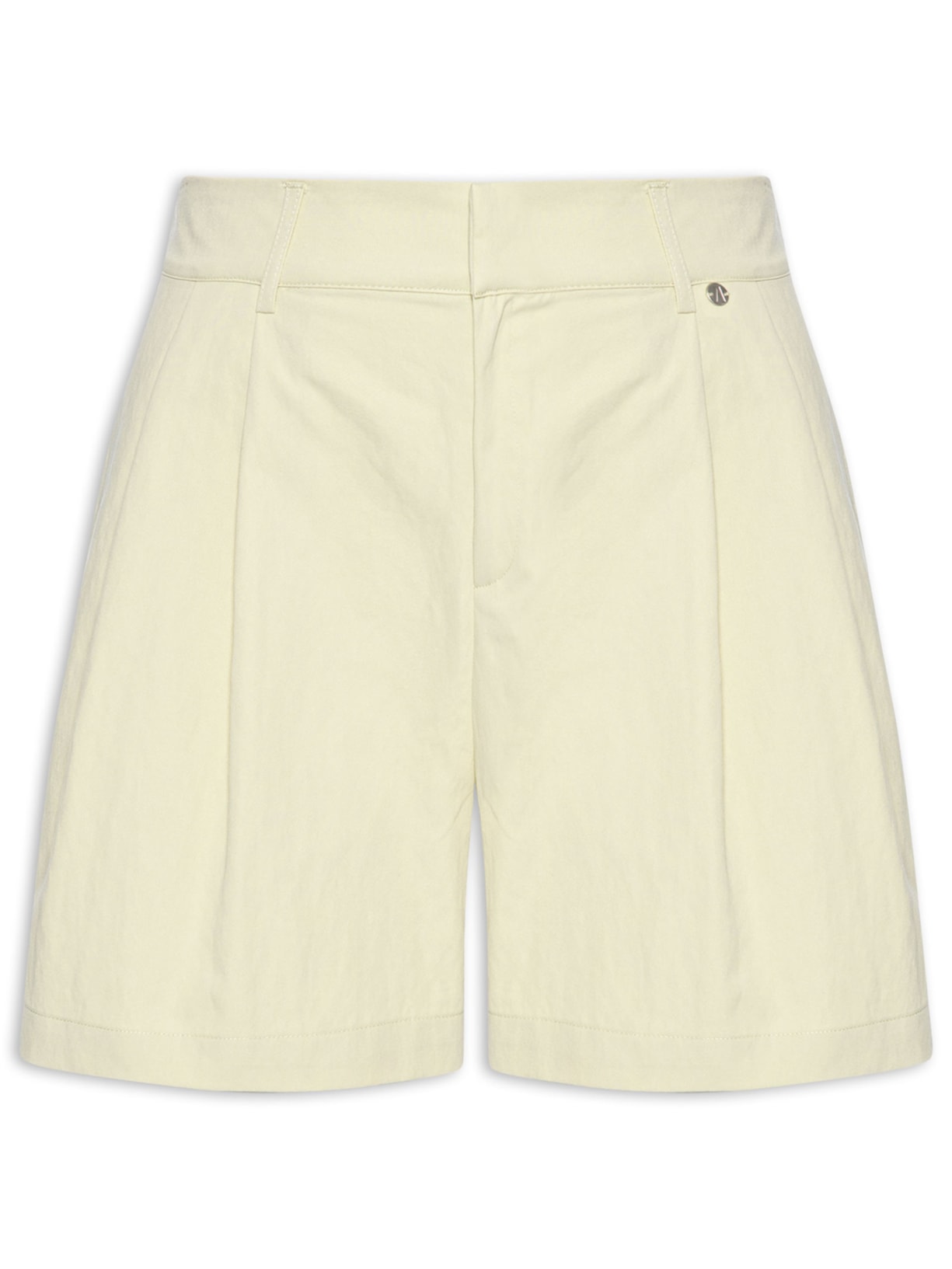 Short Feminino Gio Branco Animale Jeans