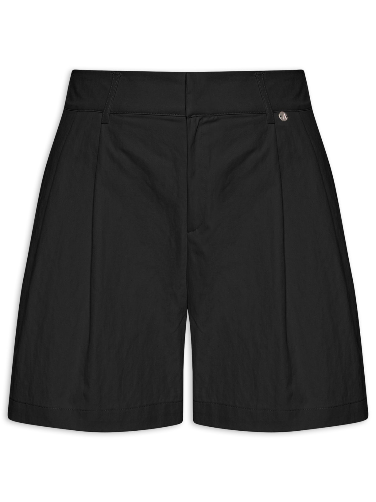 Short Feminino Gio Preto Animale Jeans