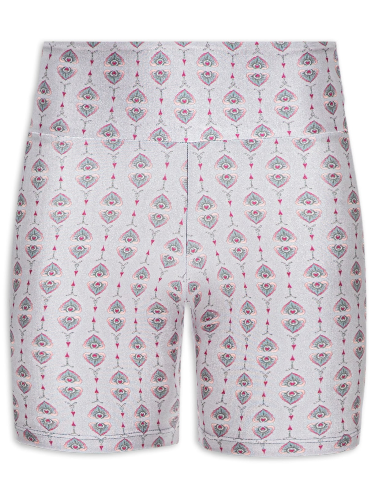 Short Feminino High - Prateado