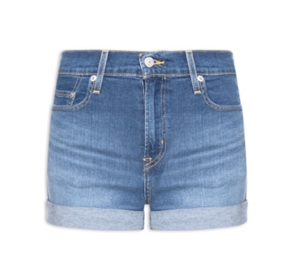 Short Feminino Hight Rise - Azul