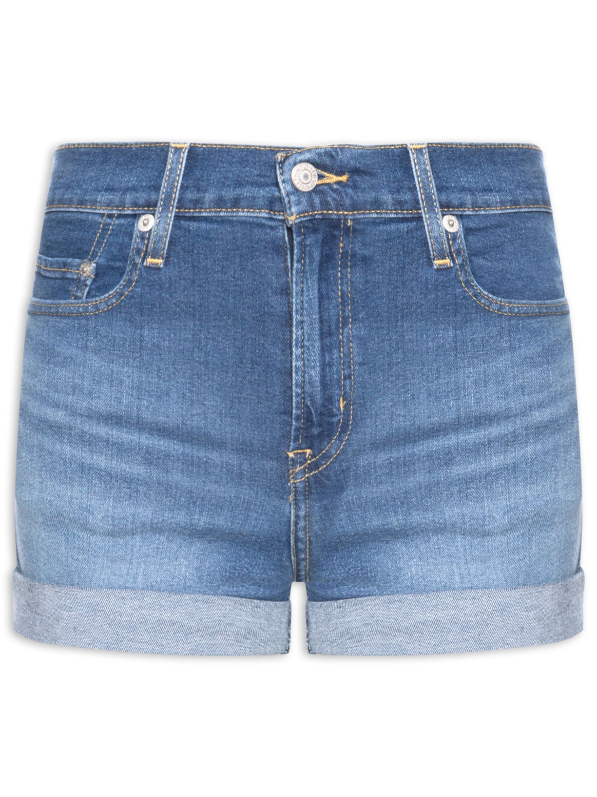 Short Feminino Hight Rise - Azul