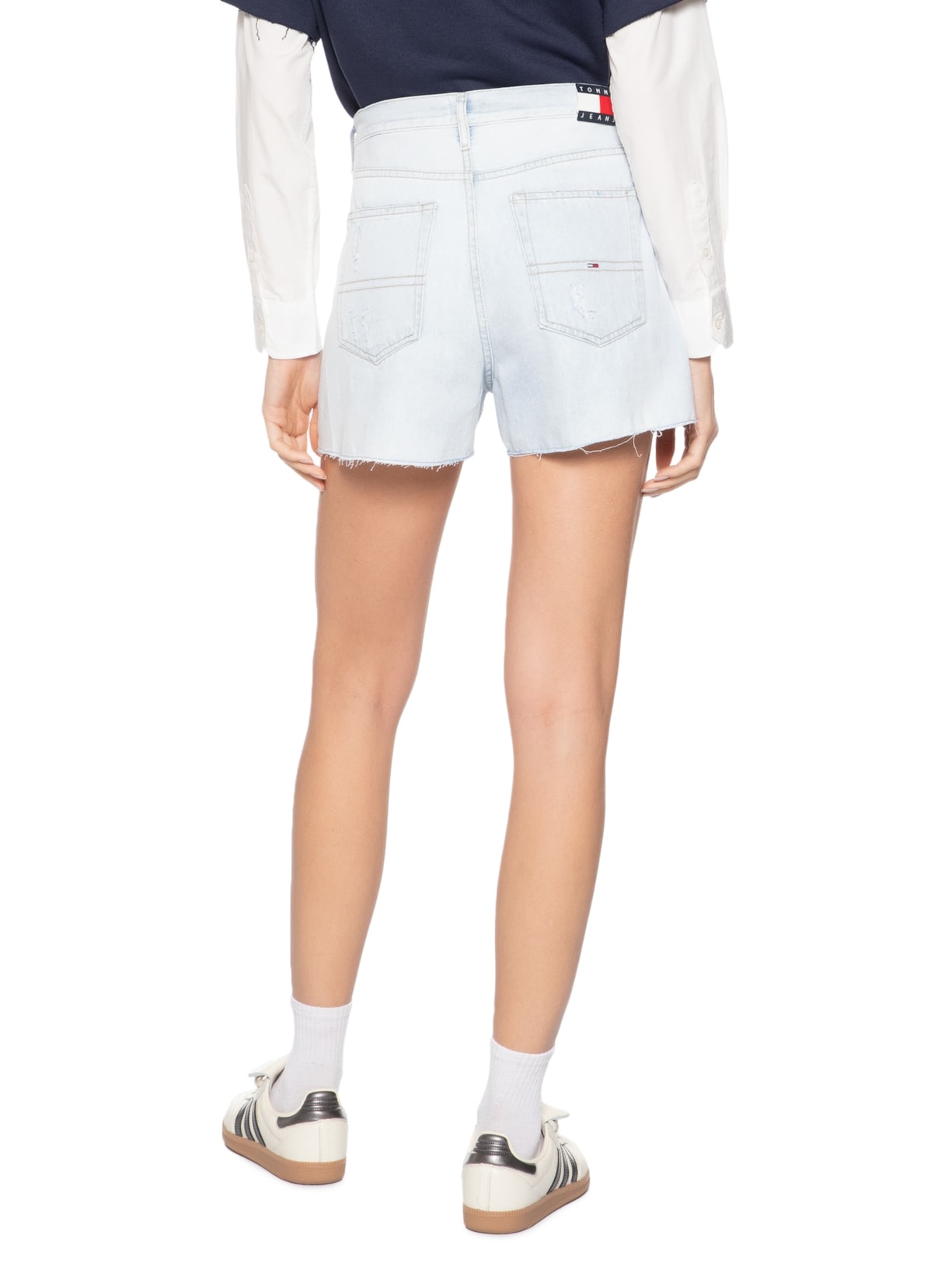 Short Feminino Hot Pant BI6019 Azul Tommy Jeans