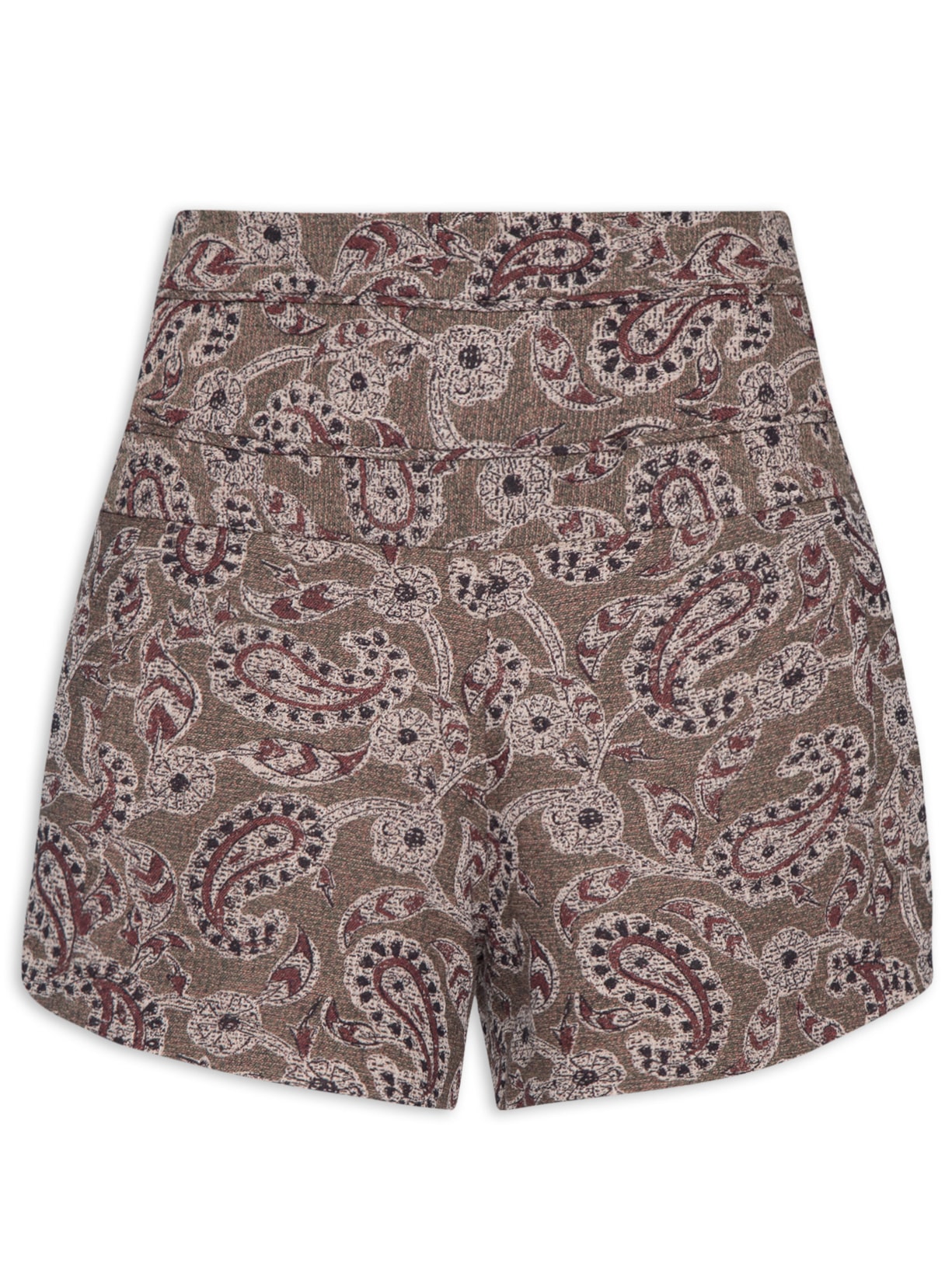 Short Feminino Jacquard Maxi Persa - Verde