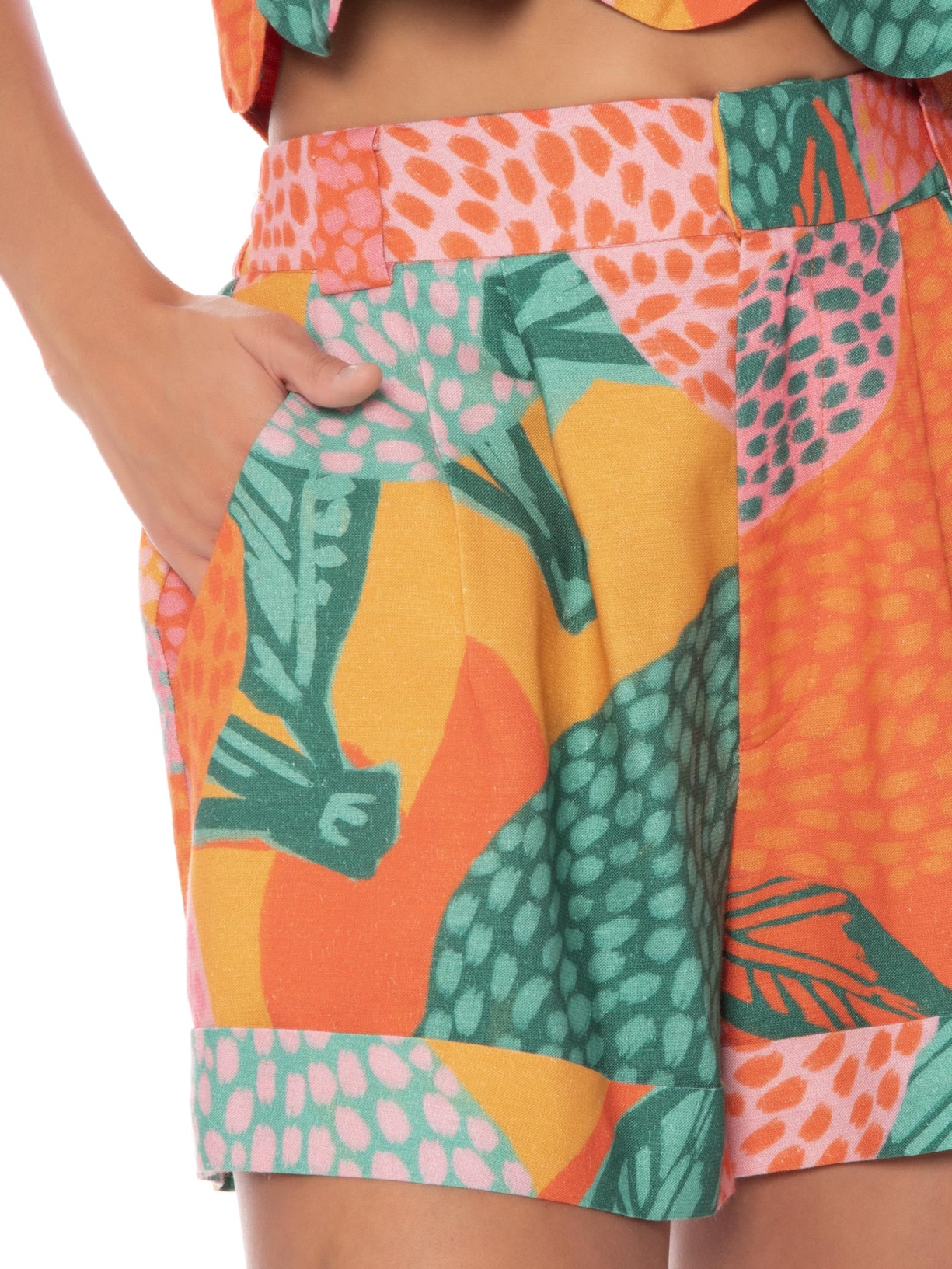 Short Feminino Jaquitas Rosa Farm