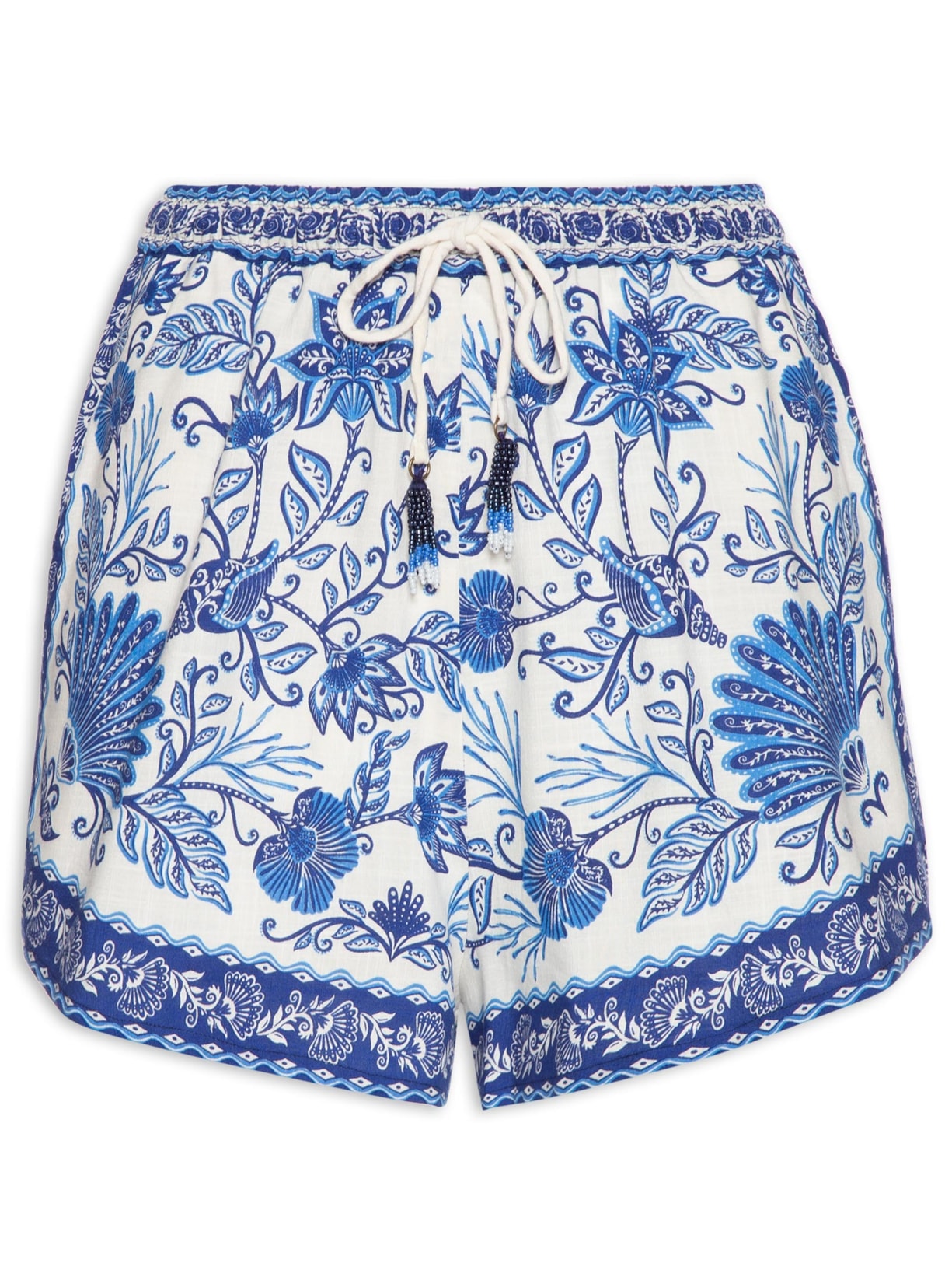 Short Feminino Jardim De Concha - Azul