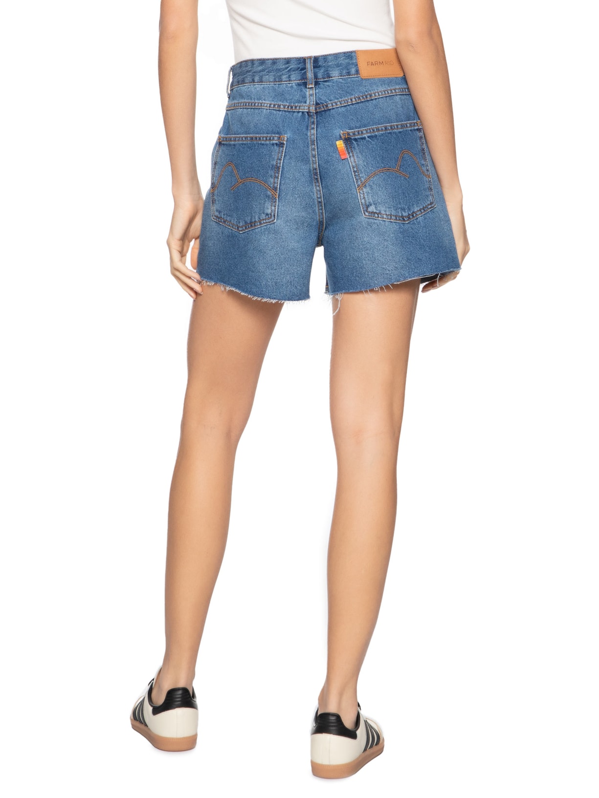 Short Feminino Jeans Antique Azul Farm