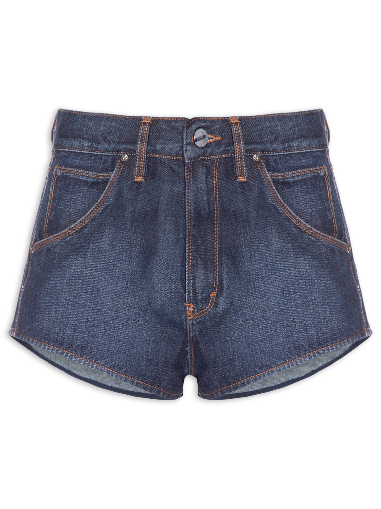 Short Feminino Jeans Atleta Costas Azul Animale