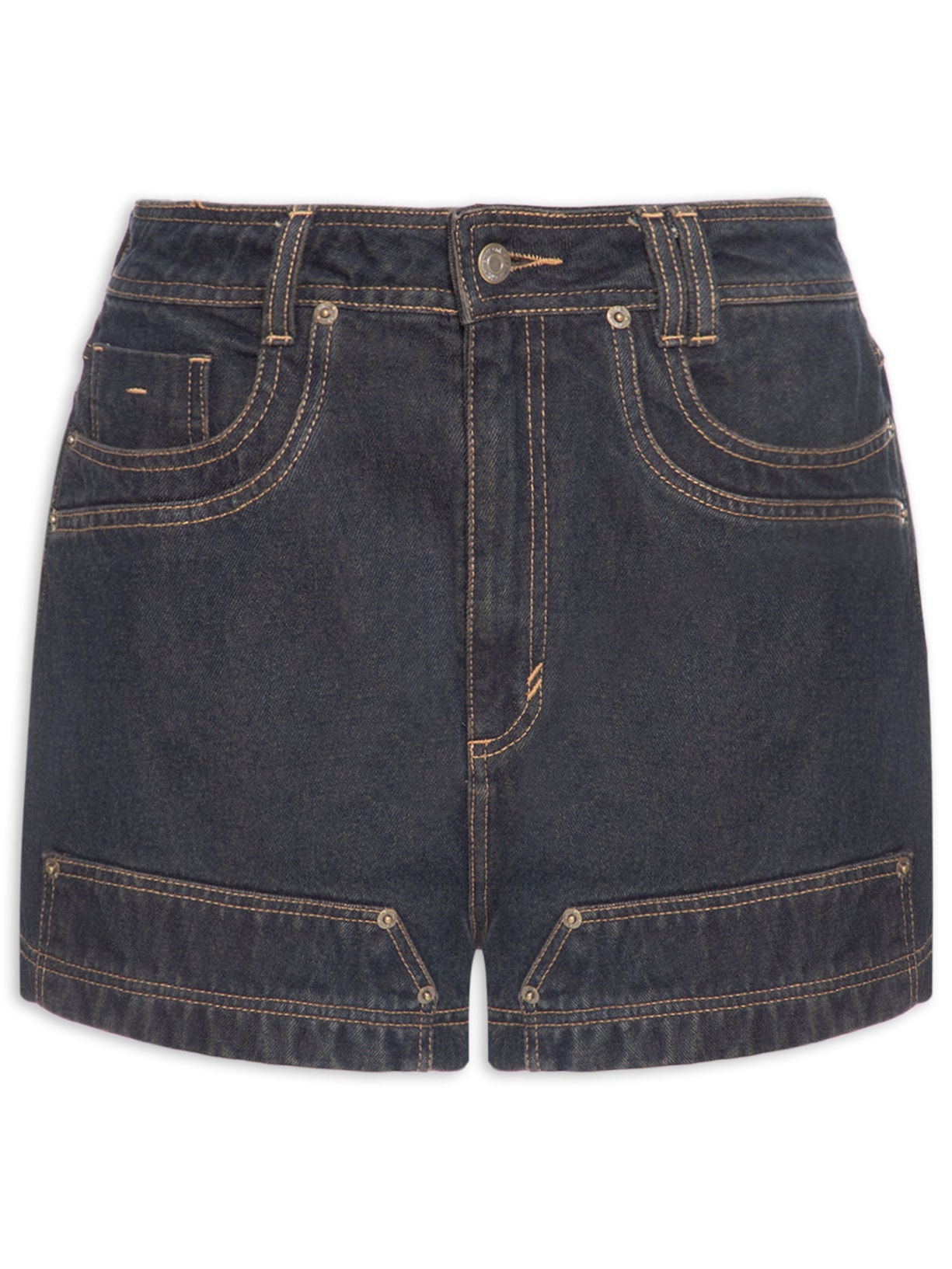 Short Feminino Jeans Avril – Azul